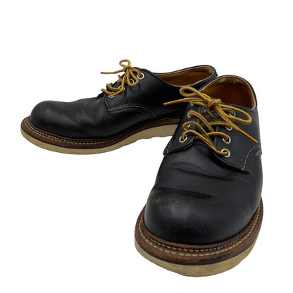 【現状渡し品】【メンズ/レディース】 8002 USA製 17年製 WORK OXFORD ROUND TOE ワーク オックスフォード ラウンド トゥ シューズ 靴 164-260328-cs-07-izu サイズ：26cm カラー：ブラック 万代Net店