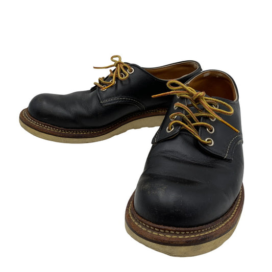 【現状渡し品】【メンズ/レディース】 RED WING レッドウィング 8002 USA製 17年製 WORK OXFORD ROUND TOE ワーク オックスフォード ラウンド トゥ シューズ 靴 164-260328-cs-07-izu サイズ：26cm カラー：ブラック 万代Net店