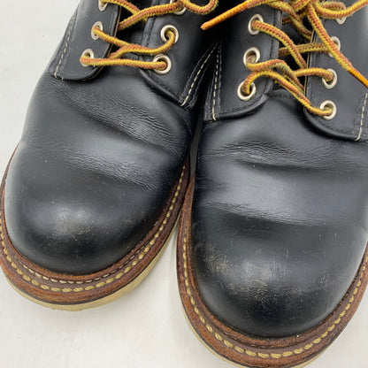 【現状渡し品】【メンズ/レディース】 8002 USA製 17年製 WORK OXFORD ROUND TOE ワーク オックスフォード ラウンド トゥ シューズ 靴 164-260328-cs-07-izu サイズ：26cm カラー：ブラック 万代Net店