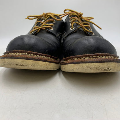 【現状渡し品】【メンズ/レディース】 8002 USA製 17年製 WORK OXFORD ROUND TOE ワーク オックスフォード ラウンド トゥ シューズ 靴 164-260328-cs-07-izu サイズ：26cm カラー：ブラック 万代Net店