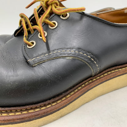 【現状渡し品】【メンズ/レディース】 8002 USA製 17年製 WORK OXFORD ROUND TOE ワーク オックスフォード ラウンド トゥ シューズ 靴 164-260328-cs-07-izu サイズ：26cm カラー：ブラック 万代Net店