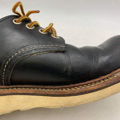 【現状渡し品】【メンズ/レディース】 8002 USA製 17年製 WORK OXFORD ROUND TOE ワーク オックスフォード ラウンド トゥ シューズ 靴 164-260328-cs-07-izu サイズ：26cm カラー：ブラック 万代Net店