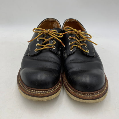 【現状渡し品】【メンズ/レディース】 8002 USA製 17年製 WORK OXFORD ROUND TOE ワーク オックスフォード ラウンド トゥ シューズ 靴 164-260328-cs-07-izu サイズ：26cm カラー：ブラック 万代Net店