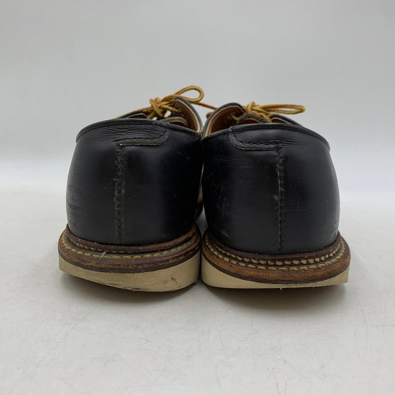 【現状渡し品】【メンズ/レディース】 8002 USA製 17年製 WORK OXFORD ROUND TOE ワーク オックスフォード ラウンド トゥ シューズ 靴 164-260328-cs-07-izu サイズ：26cm カラー：ブラック 万代Net店