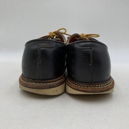 【現状渡し品】【メンズ/レディース】 8002 USA製 17年製 WORK OXFORD ROUND TOE ワーク オックスフォード ラウンド トゥ シューズ 靴 164-260328-cs-07-izu サイズ：26cm カラー：ブラック 万代Net店