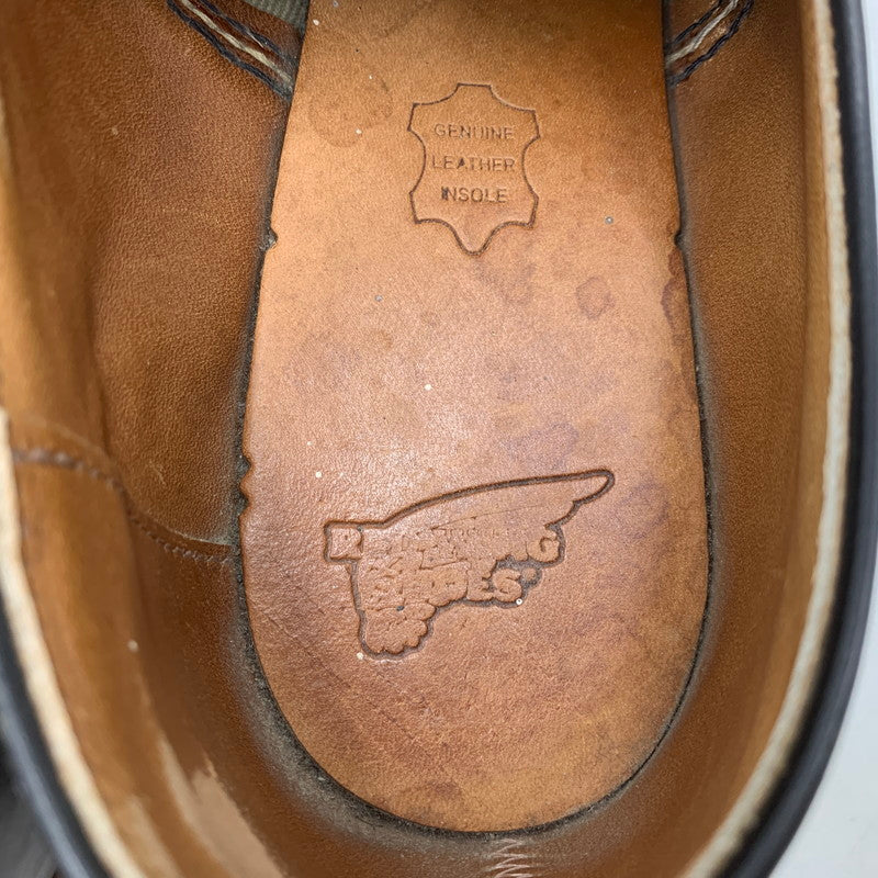【現状渡し品】【メンズ/レディース】 8002 USA製 17年製 WORK OXFORD ROUND TOE ワーク オックスフォード ラウンド トゥ シューズ 靴 164-260328-cs-07-izu サイズ：26cm カラー：ブラック 万代Net店