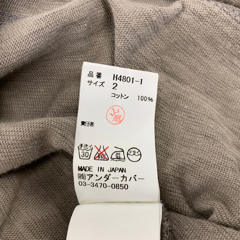 【中古品】【メンズ】 UNDERCOVERISM アンダーカバーイズム H4801-1 HENRYNECK POCKET LS TEE ヘンリーネック ポケット ロングスリーブ Tシャツ トップス 長袖 140-260728-cs-12-izu サイズ：2 カラー：ベージュ 万代Net店