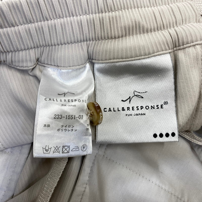 【中古品】【メンズ】 CALL&RESPONSE コールアンドレスポンス 233-1551-01 233-1101-04 CORDUROY PANTS&TAILORED JACKET SET-UP コーデュロイ パンツ＆テーラード ジャケット セットアップ 147-260720-ya-01-izu カラー：ベージュ 万代Net店