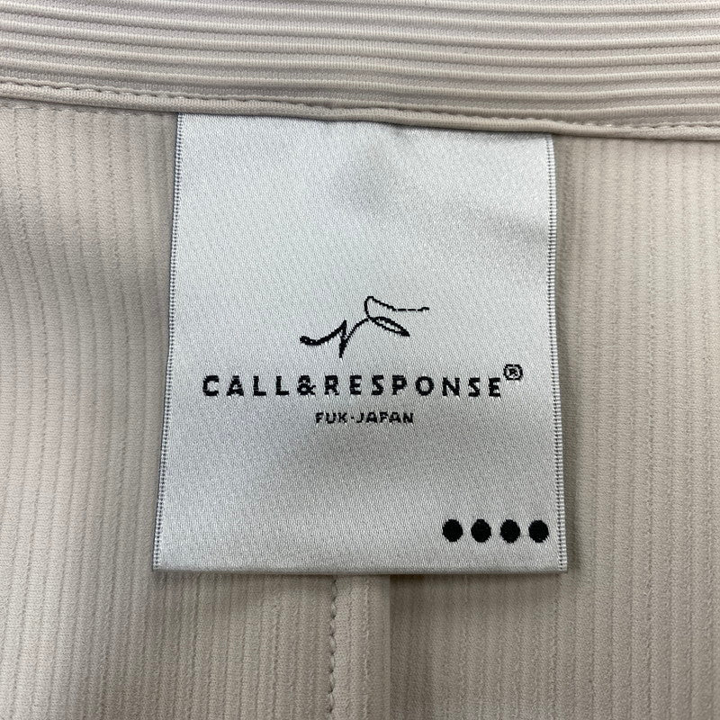 【中古品】【メンズ】 CALL&RESPONSE コールアンドレスポンス 233-1551-01 233-1101-04 CORDUROY PANTS&TAILORED JACKET SET-UP コーデュロイ パンツ＆テーラード ジャケット セットアップ 147-260720-ya-01-izu カラー：ベージュ 万代Net店