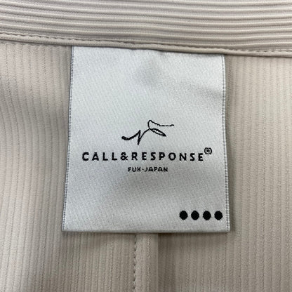 【中古品】【メンズ】 CALL&RESPONSE コールアンドレスポンス 233-1551-01 233-1101-04 CORDUROY PANTS&TAILORED JACKET SET-UP コーデュロイ パンツ＆テーラード ジャケット セットアップ 147-260720-ya-01-izu カラー：ベージュ 万代Net店