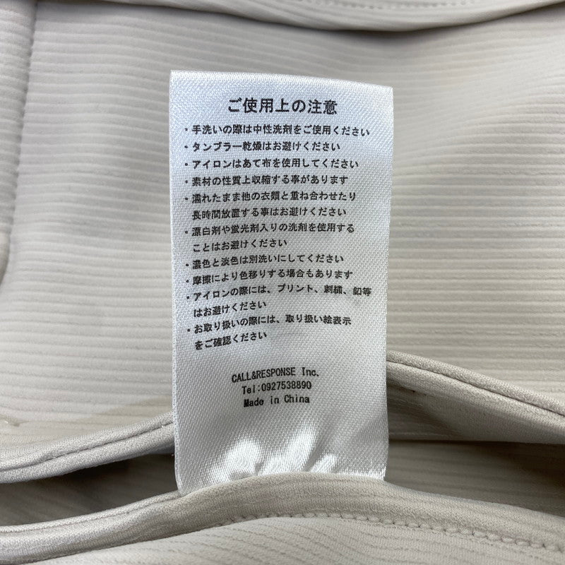 【中古品】【メンズ】 CALL&RESPONSE コールアンドレスポンス 233-1551-01 233-1101-04 CORDUROY PANTS&TAILORED JACKET SET-UP コーデュロイ パンツ＆テーラード ジャケット セットアップ 147-260720-ya-01-izu カラー：ベージュ 万代Net店