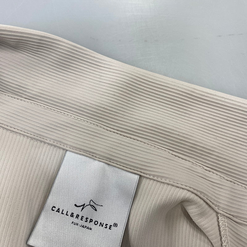 【中古品】【メンズ】 CALL&RESPONSE コールアンドレスポンス 233-1551-01 233-1101-04 CORDUROY PANTS&TAILORED JACKET SET-UP コーデュロイ パンツ＆テーラード ジャケット セットアップ 147-260720-ya-01-izu カラー：ベージュ 万代Net店