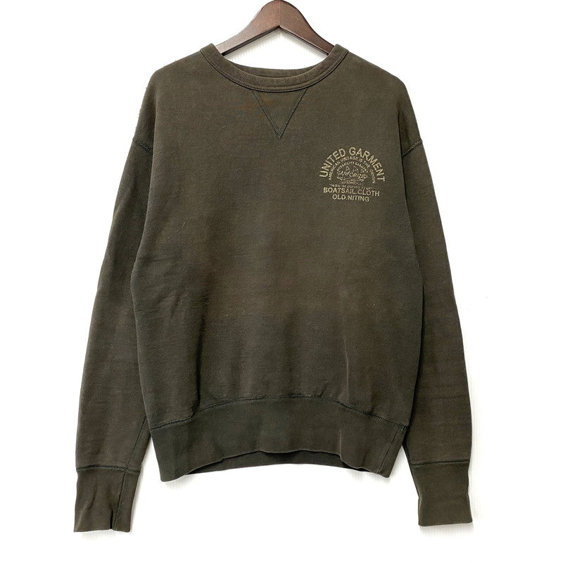 【中古品】【メンズ】 DELUXEWARE デラックスウエア 前V SWEATSHIRT スウェットシャツトップス 145-260402-kh-06-izu サイズ：L カラー：ブラウン 万代Net店