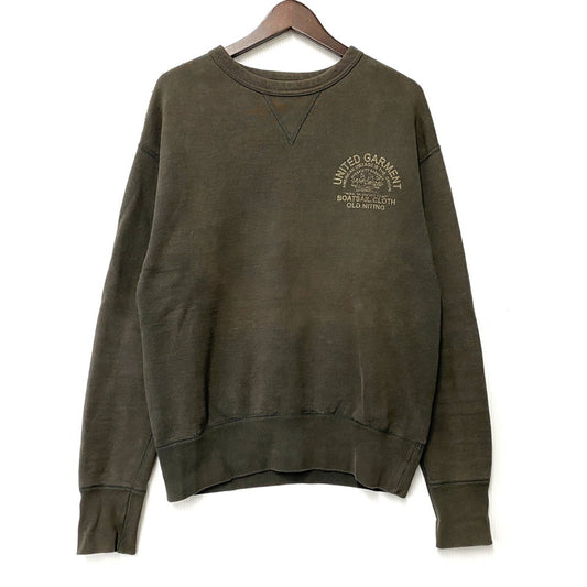 【中古品】【メンズ】 DELUXEWARE デラックスウエア 前V SWEATSHIRT スウェットシャツトップス 145-260402-kh-06-izu サイズ：L カラー：ブラウン 万代Net店