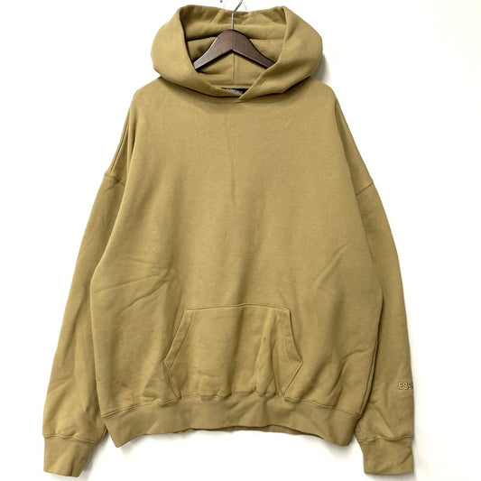 【中古品】【メンズ】 FOG ESSENTIALS エフオージーエッセンシャルズ BACK LOGO HOODED SWEATSHIRT バック ロゴ フーデッド スウェットシャツ パーカー トップス 142-260402-kh-09-izu サイズ：L カラー：ベージュ 万代Net店