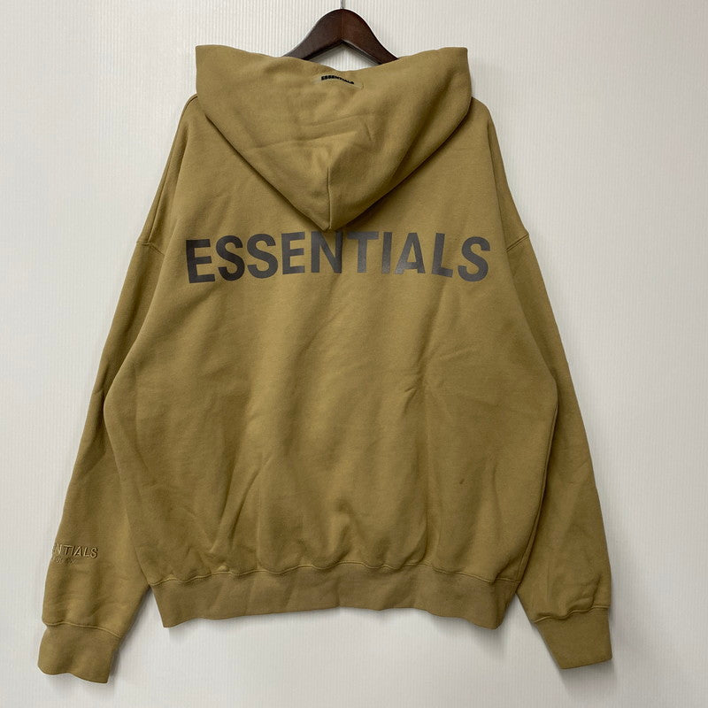【中古品】【メンズ】 FOG ESSENTIALS エフオージーエッセンシャルズ BACK LOGO HOODED SWEATSHIRT バック ロゴ フーデッド スウェットシャツ パーカー トップス 142-260402-kh-09-izu サイズ：L カラー：ベージュ 万代Net店