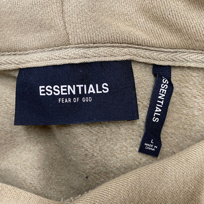 【中古品】【メンズ】 FOG ESSENTIALS エフオージーエッセンシャルズ BACK LOGO HOODED SWEATSHIRT バック ロゴ フーデッド スウェットシャツ パーカー トップス 142-260402-kh-09-izu サイズ：L カラー：ベージュ 万代Net店