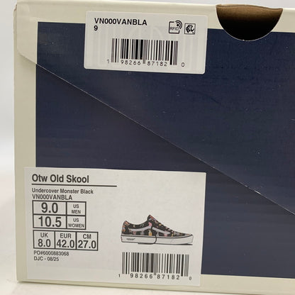 【中古美品】【メンズ】 VANS×UNDERCOVER バンズ×アンダーカバー UC2E9F02 VN000VANBLA OTW OLD SKOOL MONSTER オールド スクール モンスター スニーカー シューズ 靴 162-260328-cs-02-izu サイズ：27cm カラー：ブラック 万代Net店