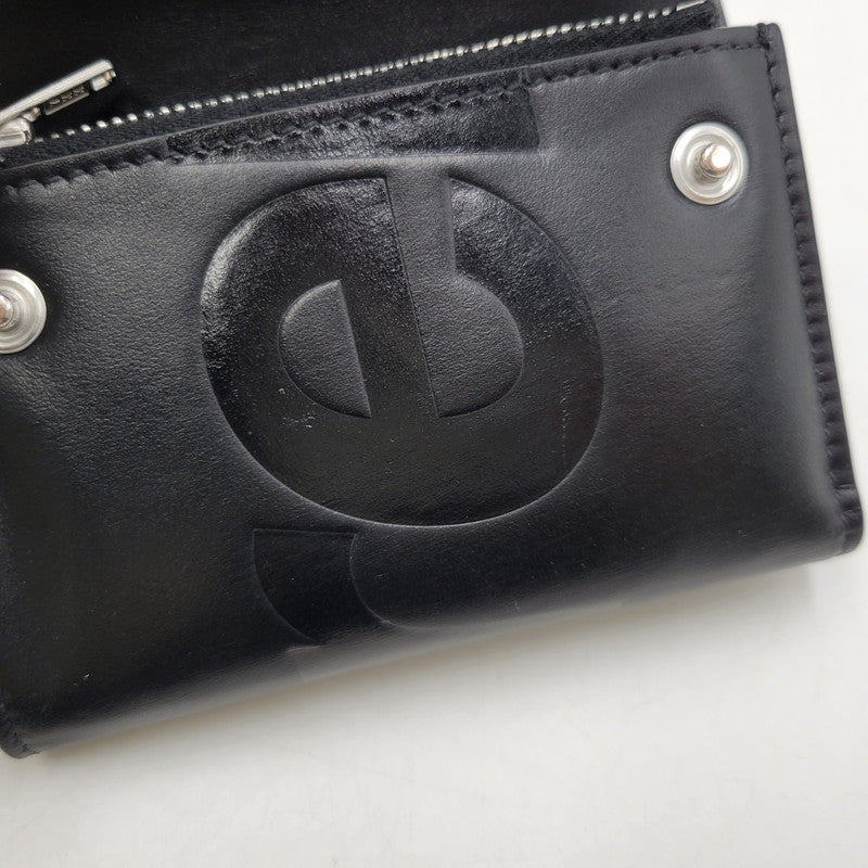 【中古品】【メンズ/レディース】 LEATHER CHAIN WALLET レザーチェーンウォレット 財布 200-260329-as-05-izu カラー：ブラック 万代Net店