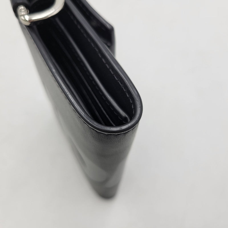 【中古品】【メンズ/レディース】 LEATHER CHAIN WALLET レザーチェーンウォレット 財布 200-260329-as-05-izu カラー：ブラック 万代Net店