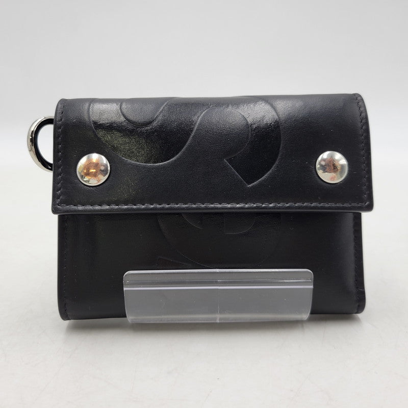 【中古品】【メンズ/レディース】 LEATHER CHAIN WALLET レザーチェーンウォレット 財布 200-260329-as-05-izu カラー：ブラック 万代Net店