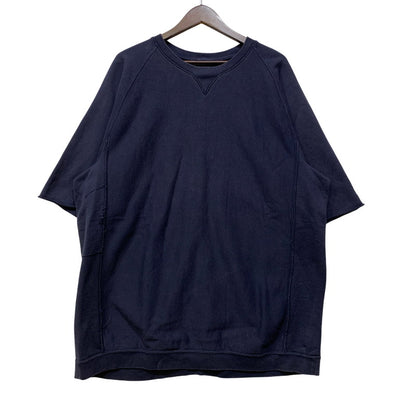 【中古品】【メンズ】 TAKAHIRO MIYASHITA The SoloIst. タカヒロミヤシタザソロイスト S/S SWEAT SHIRT 0012AAW18 ショートスリーブ スウェットシャツ 前V 半袖 140-260712-as-03-izu サイズ：46 カラー：ネイビー 万代Net店