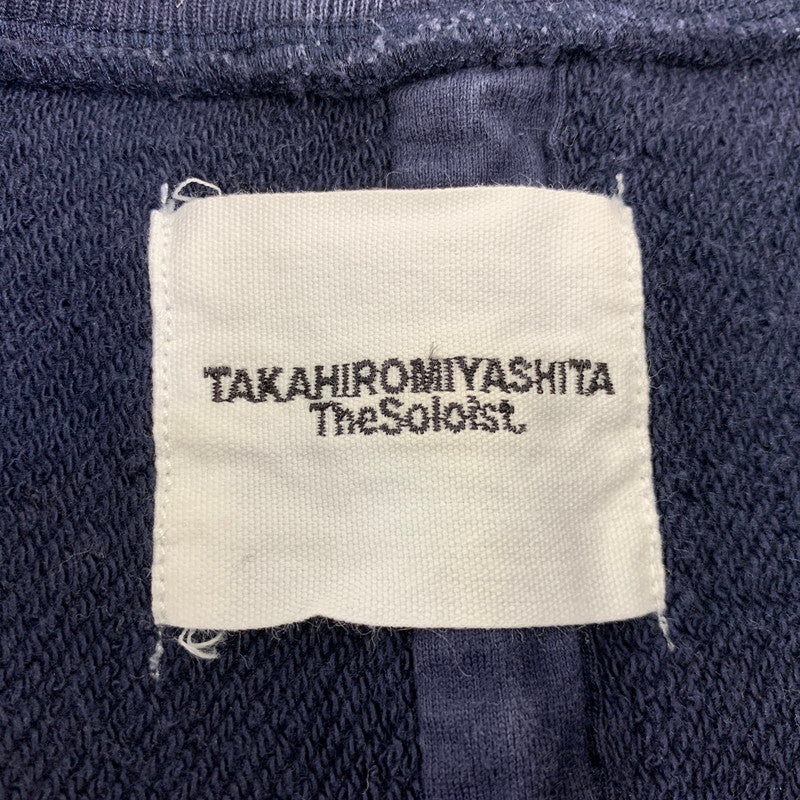 【中古品】【メンズ】 TAKAHIRO MIYASHITA The SoloIst. タカヒロミヤシタザソロイスト S/S SWEAT SHIRT 0012AAW18 ショートスリーブ スウェットシャツ 前V 半袖 140-260712-as-03-izu サイズ：46 カラー：ネイビー 万代Net店