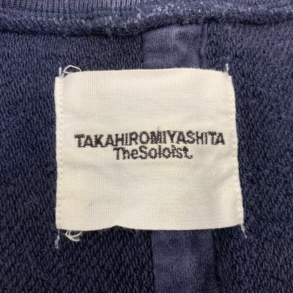 【中古品】【メンズ】 TAKAHIRO MIYASHITA The SoloIst. タカヒロミヤシタザソロイスト S/S SWEAT SHIRT 0012AAW18 ショートスリーブ スウェットシャツ 前V 半袖 140-260712-as-03-izu サイズ：46 カラー：ネイビー 万代Net店