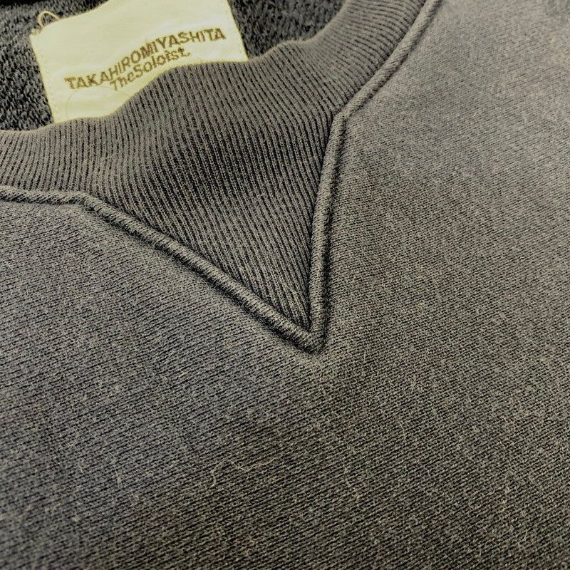 【中古品】【メンズ】 TAKAHIRO MIYASHITA The SoloIst. タカヒロミヤシタザソロイスト S/S SWEAT SHIRT 0012AAW18 ショートスリーブ スウェットシャツ 前V 半袖 140-260712-as-03-izu サイズ：46 カラー：ネイビー 万代Net店