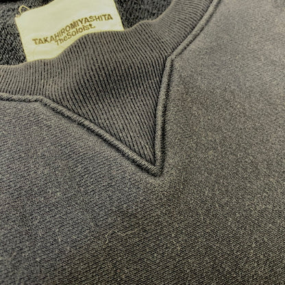 【中古品】【メンズ】 TAKAHIRO MIYASHITA The SoloIst. タカヒロミヤシタザソロイスト S/S SWEAT SHIRT 0012AAW18 ショートスリーブ スウェットシャツ 前V 半袖 140-260712-as-03-izu サイズ：46 カラー：ネイビー 万代Net店