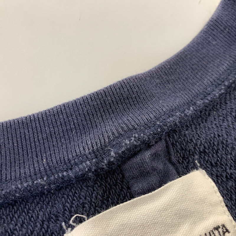 【中古品】【メンズ】 TAKAHIRO MIYASHITA The SoloIst. タカヒロミヤシタザソロイスト S/S SWEAT SHIRT 0012AAW18 ショートスリーブ スウェットシャツ 前V 半袖 140-260712-as-03-izu サイズ：46 カラー：ネイビー 万代Net店