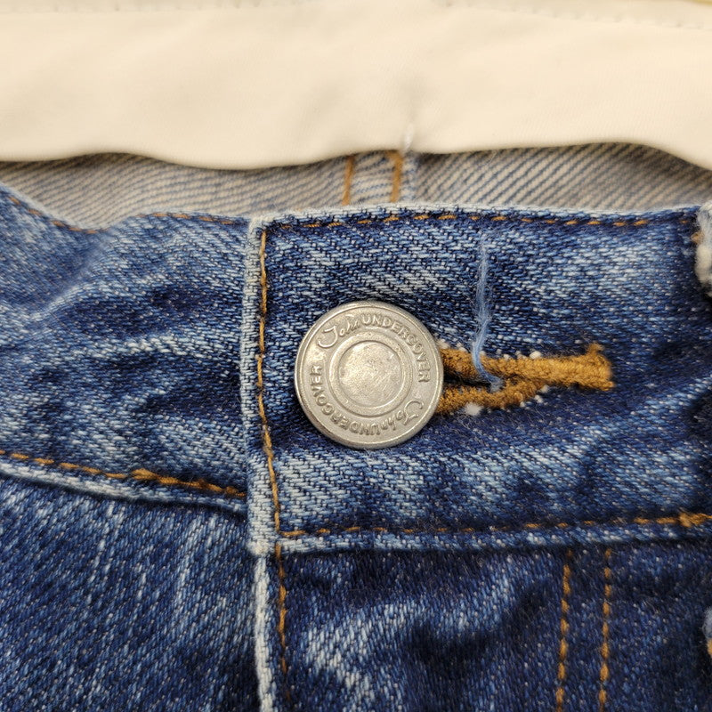 【中古品】【メンズ】 JUT4503 切替 USED DENIM PANTS ユーズド デニムパンツ ボトムス 151-260329-kh-08-izu サイズ：1 カラー：インディゴ 万代Net店