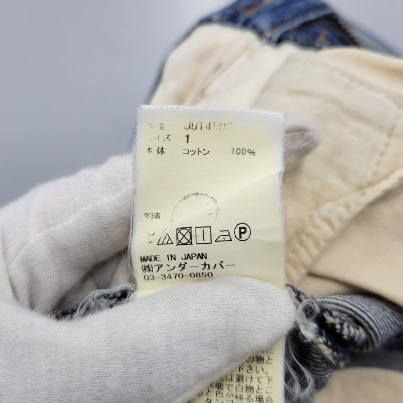 【中古品】【メンズ】 JUT4503 切替 USED DENIM PANTS ユーズド デニムパンツ ボトムス 151-260329-kh-08-izu サイズ：1 カラー：インディゴ 万代Net店