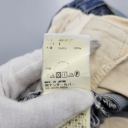 【中古品】【メンズ】 JUT4503 切替 USED DENIM PANTS ユーズド デニムパンツ ボトムス 151-260329-kh-08-izu サイズ：1 カラー：インディゴ 万代Net店