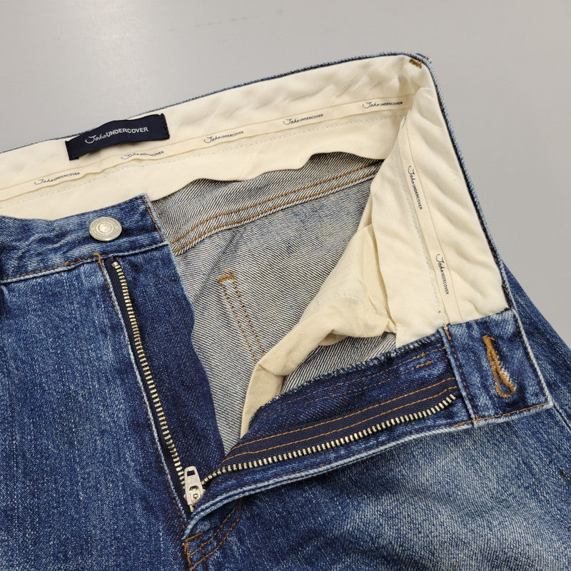 【中古品】【メンズ】 JUT4503 切替 USED DENIM PANTS ユーズド デニムパンツ ボトムス 151-260329-kh-08-izu サイズ：1 カラー：インディゴ 万代Net店