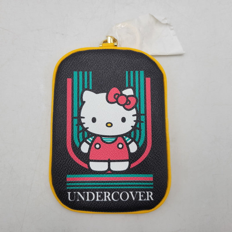【中古美品】【レディース】 × SANRIO CHARACTERS サンリオキャラクターズ HELLO KITTY PVC POUCH UC2E8K01 ハローキティ ポーチ 208-260401-as-15-izu カラー：ブラック×イエロー 万代Net店