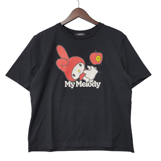 【中古美品】【メンズ】 × SANRIO CHARACTERS サンリオキャラクターズ UC2E8810 MY MELODY PRINT SS TEE マイメロディ プリント ショートスリーブ Tシャツ 半袖 トップス 140-260329-kh-02-izu サイズ：3 カラー：ブラック 万代Net店