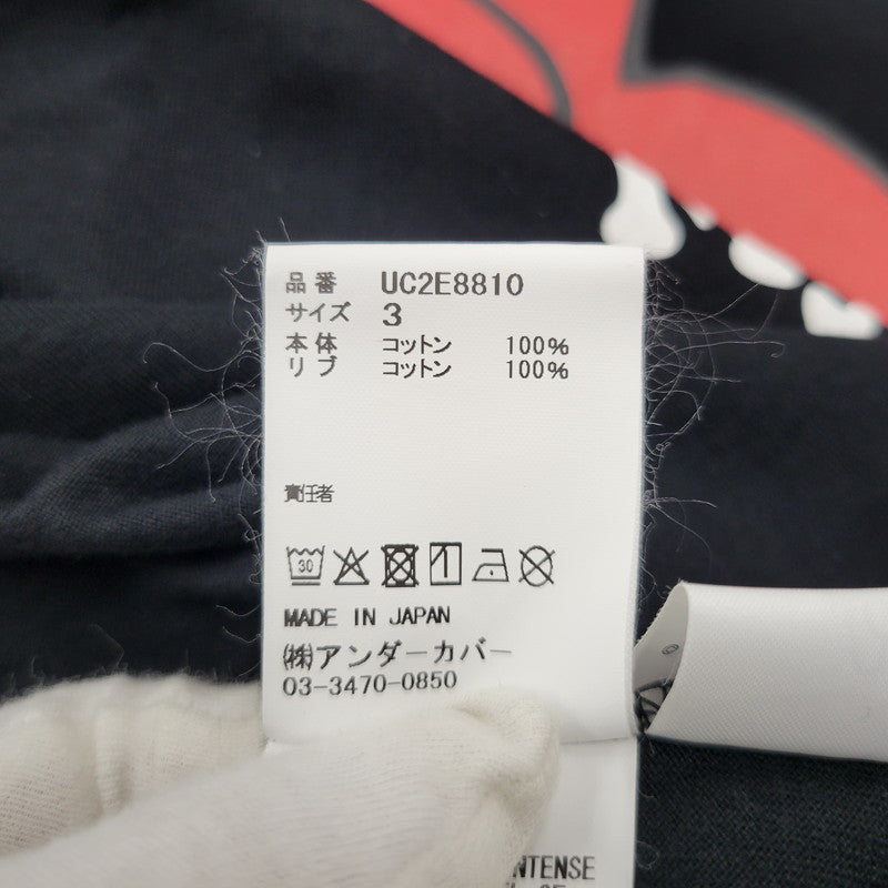 【中古美品】【メンズ】 × SANRIO CHARACTERS サンリオキャラクターズ UC2E8810 MY MELODY PRINT SS TEE マイメロディ プリント ショートスリーブ Tシャツ 半袖 トップス 140-260329-kh-02-izu サイズ：3 カラー：ブラック 万代Net店