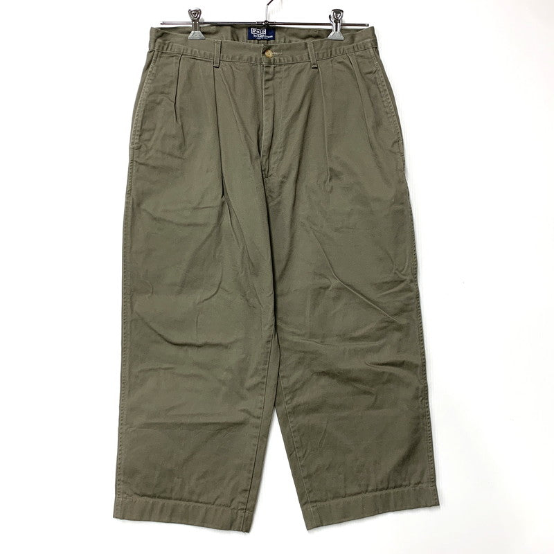 【中古品】【メンズ】 POLO CHINO 2TUCK CHINO PANTS ポロ チノ 2タック チノパンツ ボトムス 157-260329-kh-15-izu サイズ：34×34 カラー：カーキ 万代Net店