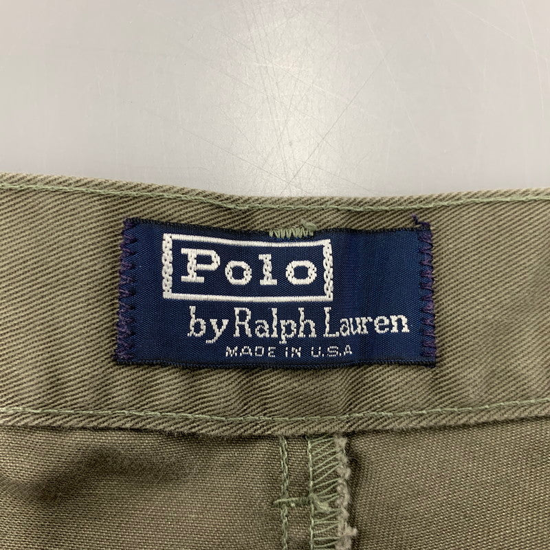 【中古品】【メンズ】 POLO CHINO 2TUCK CHINO PANTS ポロ チノ 2タック チノパンツ ボトムス 157-260329-kh-15-izu サイズ：34×34 カラー：カーキ 万代Net店