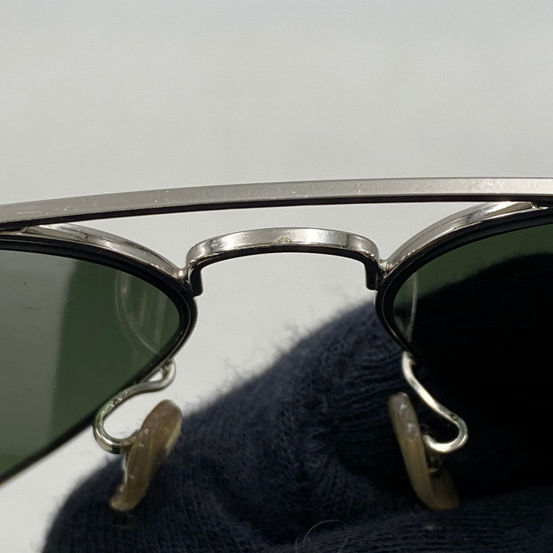 【中古品】【メンズ/レディース】 RAY-BAN レイバン RB3025 AVIATOR LARGE METAL アビエーター ラージ メタル サングラス 203-260615-cs-15-izu サイズ：58口14 カラー：シルバー×グリーン系 万代Net店
