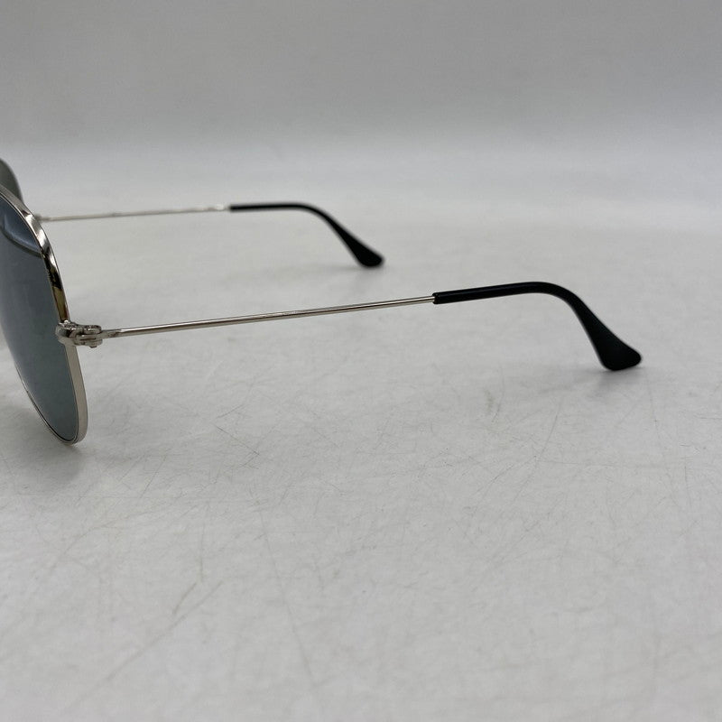 【中古品】【メンズ/レディース】 RAY-BAN レイバン RB3025 AVIATOR LARGE METAL アビエーター ラージ メタル サングラス 203-260615-cs-15-izu サイズ：58口14 カラー：シルバー×グリーン系 万代Net店