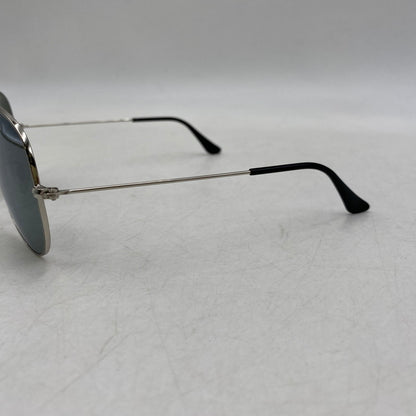 【中古品】【メンズ/レディース】 RAY-BAN レイバン RB3025 AVIATOR LARGE METAL アビエーター ラージ メタル サングラス 203-260615-cs-15-izu サイズ：58口14 カラー：シルバー×グリーン系 万代Net店