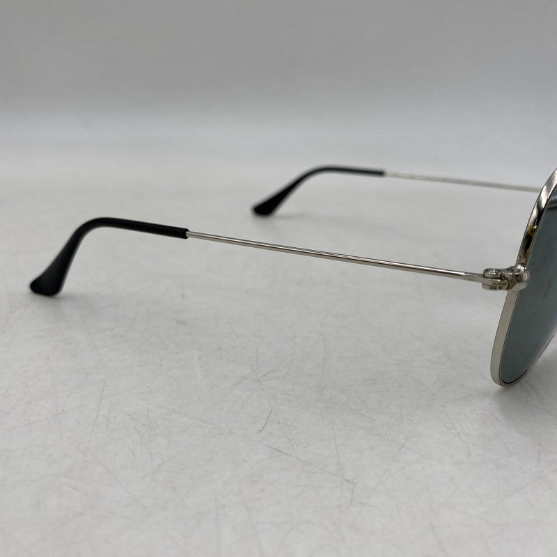 【中古品】【メンズ/レディース】 RAY-BAN レイバン RB3025 AVIATOR LARGE METAL アビエーター ラージ メタル サングラス 203-260615-cs-15-izu サイズ：58口14 カラー：シルバー×グリーン系 万代Net店