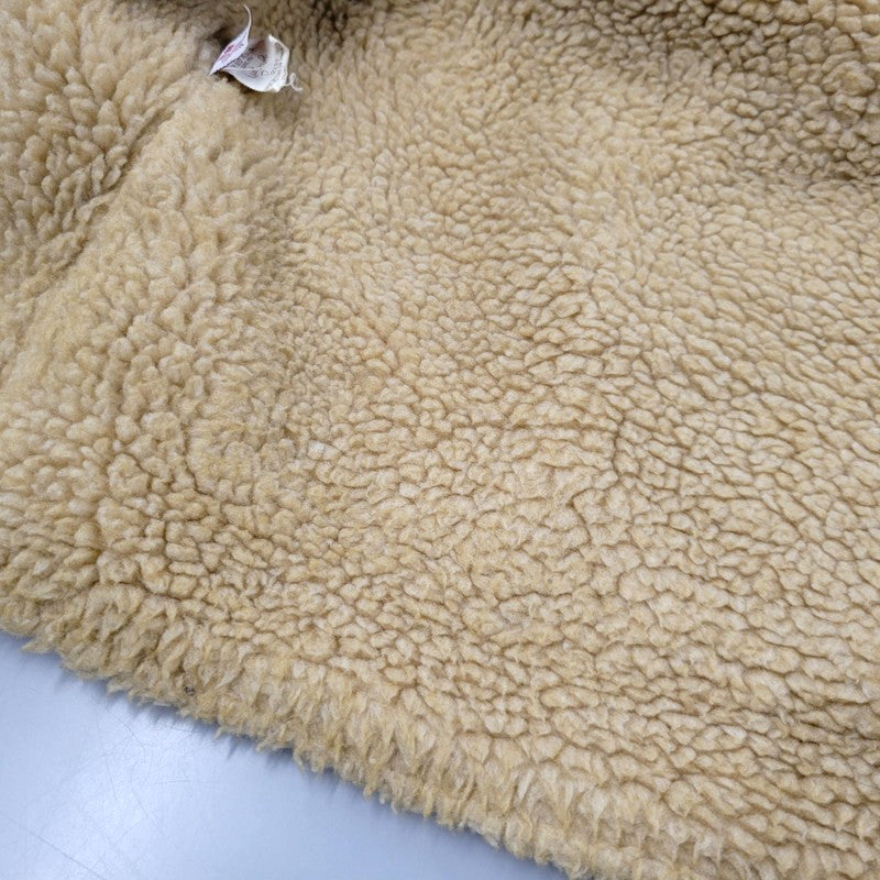 【中古品】【メンズ】 SUEDE LEATHER BOA JACKET スエード レザー ボア ジャケット USA製 アウター 145-260330-as-26-izu サイズ：38 カラー：ベージュ 万代Net店