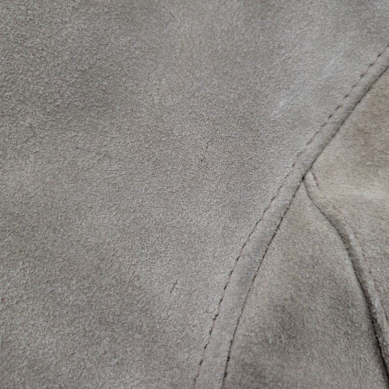 【中古品】【メンズ】 SUEDE LEATHER BOA JACKET スエード レザー ボア ジャケット USA製 アウター 145-260330-as-26-izu サイズ：38 カラー：ベージュ 万代Net店