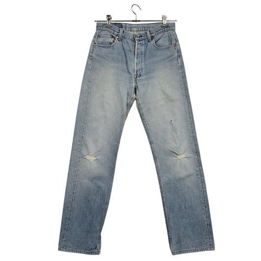 【現状渡し品】【メンズ】 DENIM PANTS デニムパンツ 刻印555 USA製 ジーンズ ボトムス 157-260330-as-22-izu サイズ：31×36 カラー：ライトインディゴ 万代Net店