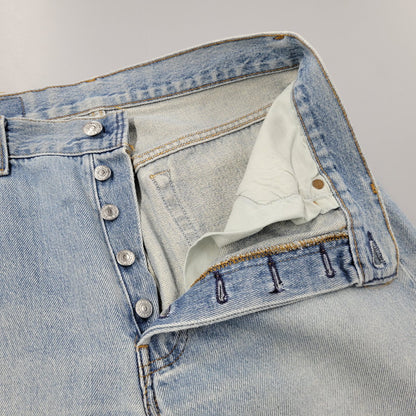 【現状渡し品】【メンズ】 DENIM PANTS デニムパンツ 刻印555 USA製 ジーンズ ボトムス 157-260330-as-22-izu サイズ：31×36 カラー：ライトインディゴ 万代Net店