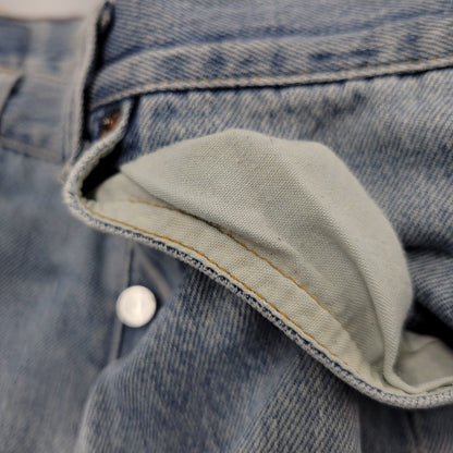 【現状渡し品】【メンズ】 DENIM PANTS デニムパンツ 刻印555 USA製 ジーンズ ボトムス 157-260330-as-22-izu サイズ：31×36 カラー：ライトインディゴ 万代Net店