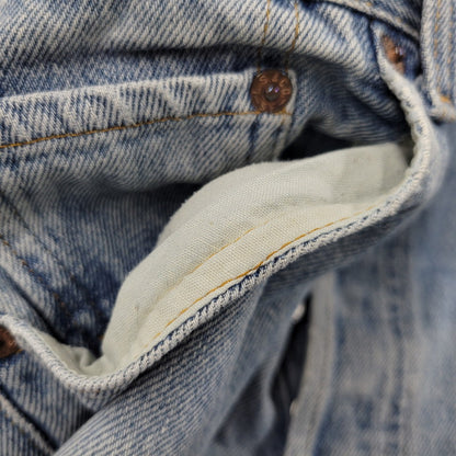 【現状渡し品】【メンズ】 DENIM PANTS デニムパンツ 刻印555 USA製 ジーンズ ボトムス 157-260330-as-22-izu サイズ：31×36 カラー：ライトインディゴ 万代Net店